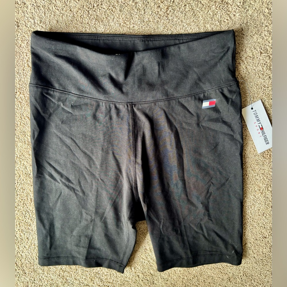 Tommy Hilfiger Athletic Biker Shorts Black Size M